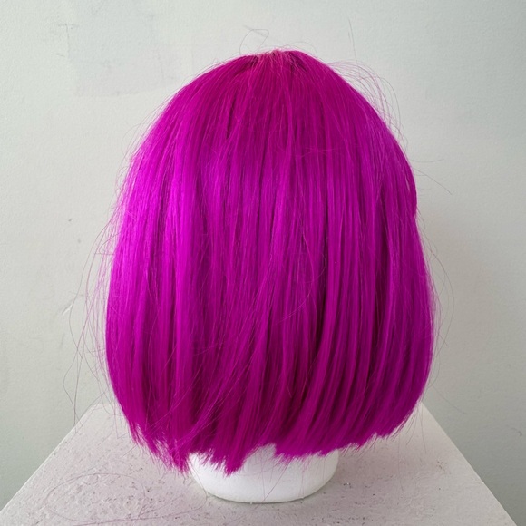 Fifi Mahony Fuschia China Doll Costume Short Bob Wig - Picture 3 of 5